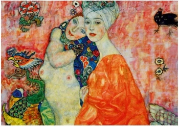 Puzzle 1000 Przyjaciółki, Gustav Klimt - Bluebird Puzzle