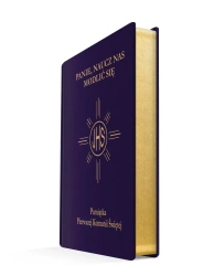 Panie, naucz nas modlić się. Modlitewnik pierwszokomunijny, granat (złocone brzegi) - praca zbiorowa