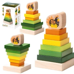 Sorter drewniany piramida - Cubika