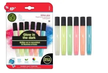 Klej brokatowy świecący w płynie 6 kolorów - MP Main Paper