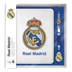 Zestaw notatnik z długopisami Real Madryt z 10 kolorów RM00021 - Kids Euroswan