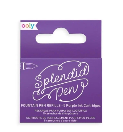 Naboje uzupełniające Splendid fioletowe 5szt - Kolorowe Baloniki