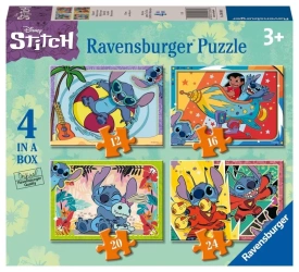 Puzzle dla dzieci 2D 4w1 Disney Stitch - Ravensburger