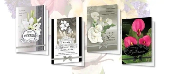 Karnet B6 z nalepkami Kondolencje (10szt) MIX - Top Graphic