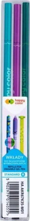 Wkład do długopisu usuwalnego 3 kolory HAPPY COLOR - GDD