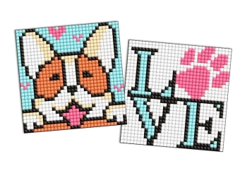 Diamentowa mozaika Kids naklejka - Uroczy.. 9x9cm - Ideyka