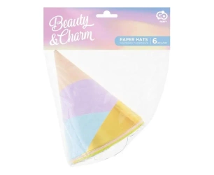 Czapeczki papierowe Pastel 6szt - Godan