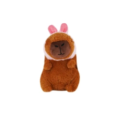 Maskotka kapibara czapka  22 cm
