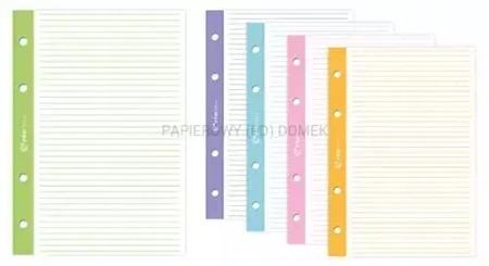 Wkład do segregatora A4 50k linia kolorowy margines p5