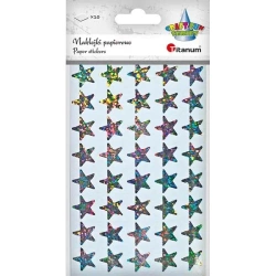 Naklejki papierowe 10 plansz gwiazdki 400szt - Titanum