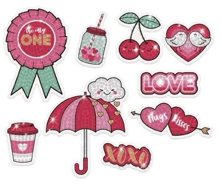 Haft diamentowy - naklejki xoxo - Dalprint dpCraft