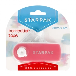Korektor w taśmie 5mmx6mb - różowy - Starpak