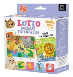 Lotto. Poznaję zwierzątka. Mały miś to lubi! Gra + książeczka, 3+ - Agnieszka Bator