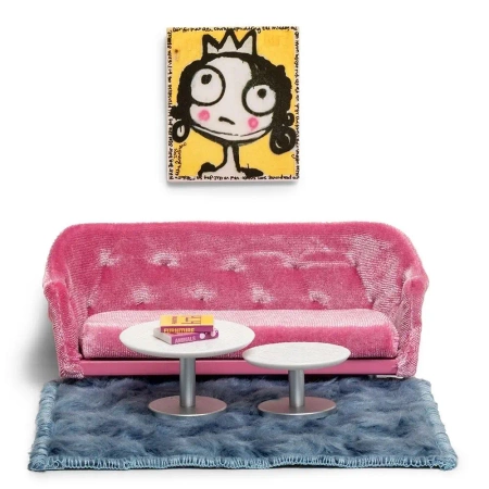 Meble do salonu do domku dla lalek