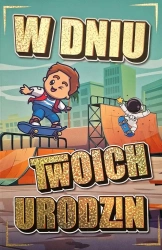 Karnet Urodziny chłopaka - YEKU