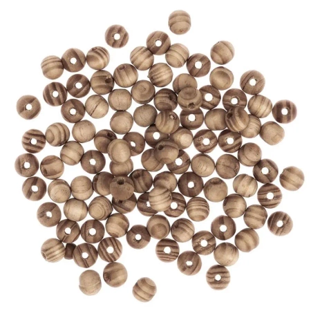 Koraliki drewniane kulki sosnowe 10mm 100szt - Dalprint dpCraft