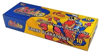 Farby plakatowe 20ml 10 kolorów - Alfa Pastello