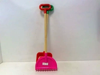 Łopatka + grabki drewniany trzonek 54453