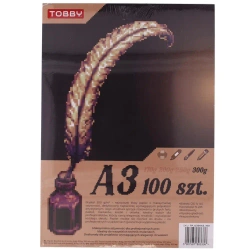 Brystol A3 300g 100 arkuszy - Tobby