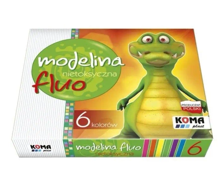 Modelina fluo 6 kolorów - Sweet colours