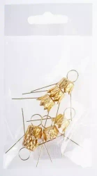 Zawieszka do ozdób świątecznych, złota (7 sztuk)