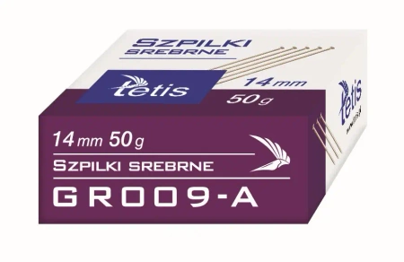 Paczka Szpilki 14 mm 50g 10 sztuk - Tetis