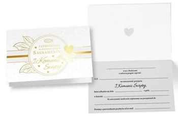 Zaproszenie PMZ-090 Komunia - Passion Cards