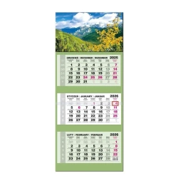 Kalendarz 2026 trójdzielny LUX gł. wypukła Tatry - EV-Corp