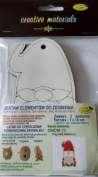 Zestaw do zdobienia ze sklejki Mikołaj - Galeria Hobby