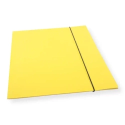 Teczka A4 z gumką lakier żółta 300gsm (10szt) - Penword