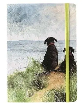 Notatnik z gumką A5 LCN25 Psy na wydmach - Alex Clark