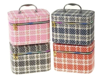 Kuferek L z lusterkiem na zamek 23x17x15cm MIX - ADAR