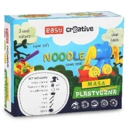 Masa plastyczna Makaron 3 kolory + akcesoria EASY - Easy Stationery