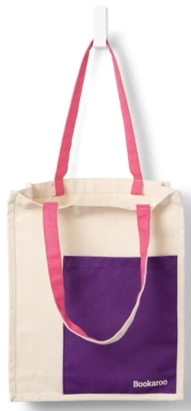 Bookaroo Torba bawełniana Purple&Pink - IF