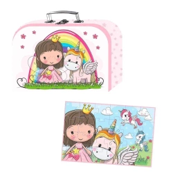 Puzzle w walizce Lillie i Ellie 24el - Barbo Toys