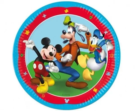 Talerzyki papierowe Mickey 23cm 8szt - Godan