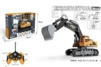 Koparka światło dźwięk 1:18 27MHz 35x11,8x24cm - Madej