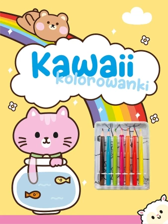 Kawaii kolorowanki żółta - praca zbiorowa