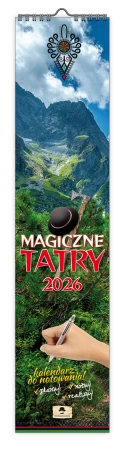 Kalendarz 2026 paskowy wąski magiczne tatry - Pan Kalendarzyk