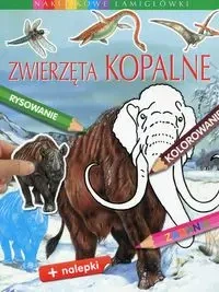 Zwierzęta kopalne Naklejkowe łamigłówki - Emilie Beaumont