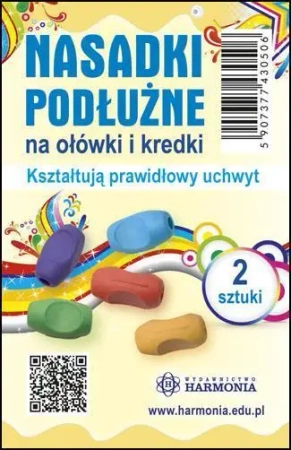 Nasadki podłużne na ołówki i kredki (2 szt) - Harmonia