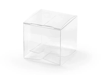 Pudełeczka kwadratowe transparentne 5x5x5cm 10szt - PartyDeco