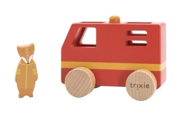 Wóz strażacki drewniany - Trixie Baby