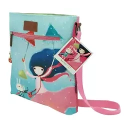 Torba na skos z nadrukiem - Under My Umbrella - Santoro