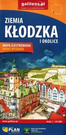 Mapa - Ziemia Kłodzka i okolice 1:450 000 - praca zbiorowa