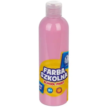 Farba szkolna naturalna tempera Astra 250 ml różowa jasna - ASTRA art-pap
