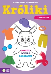 Kolorowanka-ubieranka. Króliki - Sylwia Czarnecka