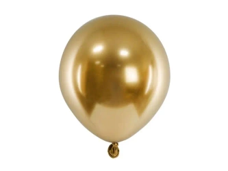 Balony Glossy złoty 12cm 50szt - PartyDeco