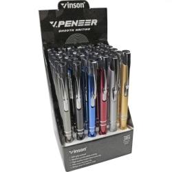 Długopis automat. Pioneer niebieski (36szt) - Titanum