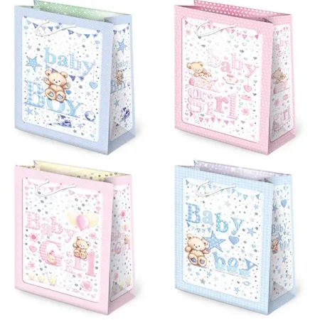 Torebki prezentowe T2-68 baby girl baby boy 10 sztuk